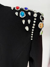 Load image into Gallery viewer, Long Sleeve Colors Diamonds Rhinestone Beaded Long Maxi Dress