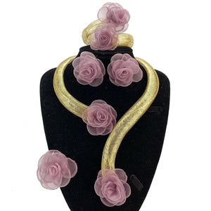 Hot Selling Brazilian Gold Plated Jewelry Set