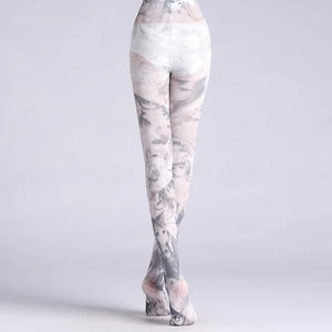 Retro Oil Painting Printed Tights