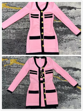 Load image into Gallery viewer, Elegant Pink Bandage Three Piece Set