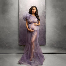 Load image into Gallery viewer, One Shoulder Maternity Dress