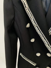 Load image into Gallery viewer, Designer Jacket Diamonds Crystal Beaded Blazer Straight Pants