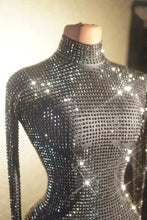 Load image into Gallery viewer, Sparkly Long Sleeve Crystal Rompers