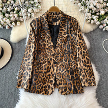 Load image into Gallery viewer, Leopard Temperament Blazer