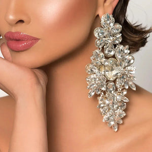 Oversize Rhinestone Earrings