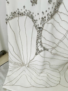 Luxurious Crystal Diamonds Beaded  Dress