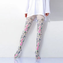 Load image into Gallery viewer, Retro Oil Painting Printed Tights