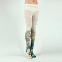 Load image into Gallery viewer, Retro Oil Painting Printed Tights