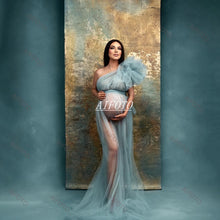 Load image into Gallery viewer, One Shoulder Maternity Dress