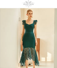 Load image into Gallery viewer, New Spaghetti Strap Lace Sleeveless Party Bandage Dress