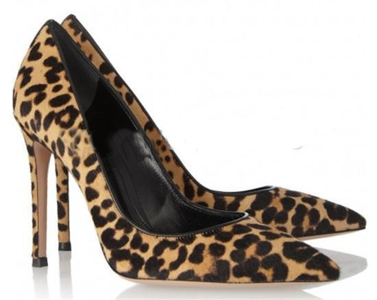 Leopard Print Heels Ankle Strap Bow Pumps|FSJshoes