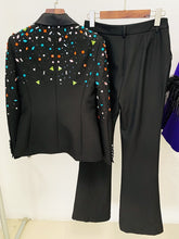 Load image into Gallery viewer, Beaded Blazer Pants Set