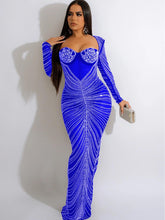 Load image into Gallery viewer, Gorgeous Open Back Sequin Maxi Dress