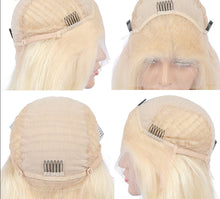 Load image into Gallery viewer, Platinum Ash Blonde Colored Lace Front Wig Pre Plucked 13X6 HD