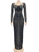 Load image into Gallery viewer, Gorgeous Open Back Sequin Maxi Dress