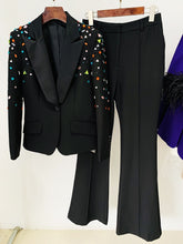 Load image into Gallery viewer, Beaded Blazer Pants Set