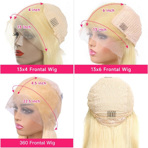 360 Lace Frontal Wig 613 Blonde