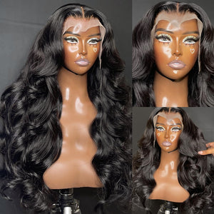 30 Inch Body Wave Lace Front Human Hair Wig