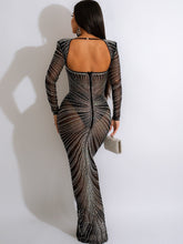 Load image into Gallery viewer, Gorgeous Open Back Sequin Maxi Dress