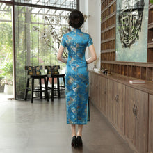 Load image into Gallery viewer, Green Rayon Cheongsam Chinese Classic