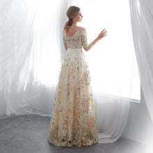 Load image into Gallery viewer, Floral Prom Dress