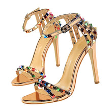 Load image into Gallery viewer, High Heels Rivets Studded Sandals