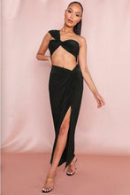 Load image into Gallery viewer, Sexy Strapless Wrap Top and Split Maxi Skirts