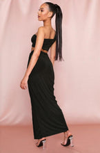 Load image into Gallery viewer, Sexy Strapless Wrap Top and Split Maxi Skirts