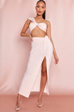 Load image into Gallery viewer, Sexy Strapless Wrap Top and Split Maxi Skirts