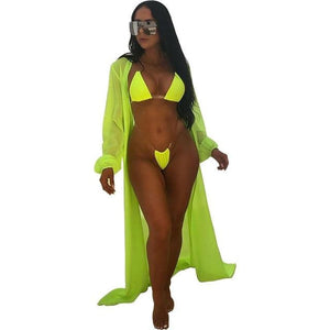 3 colors 3-piece beach sexy set