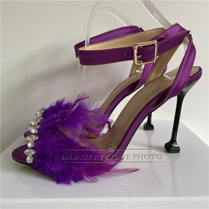 Luxury Satin High Heel Sandals