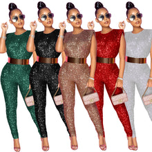 Load image into Gallery viewer, Glitter Party Beach Jumpsuit