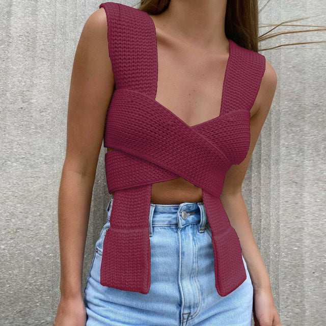 Vest  Sexy Crop Top