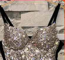 Load image into Gallery viewer, Sexy Bustier Cropped sling Top Vest Bra bling