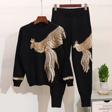 Load image into Gallery viewer, Winter Handmade Beading Sequined Pattern  Long Sleeve Knitted