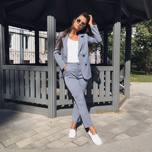 Work Pant Suits OL 2 Piece Sets